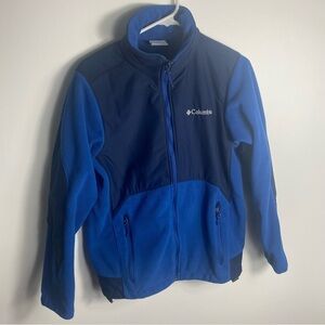 Columbia Fleece Jacket Omnishield Blue Full Zip
